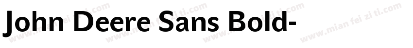 John Deere Sans Bold字体转换